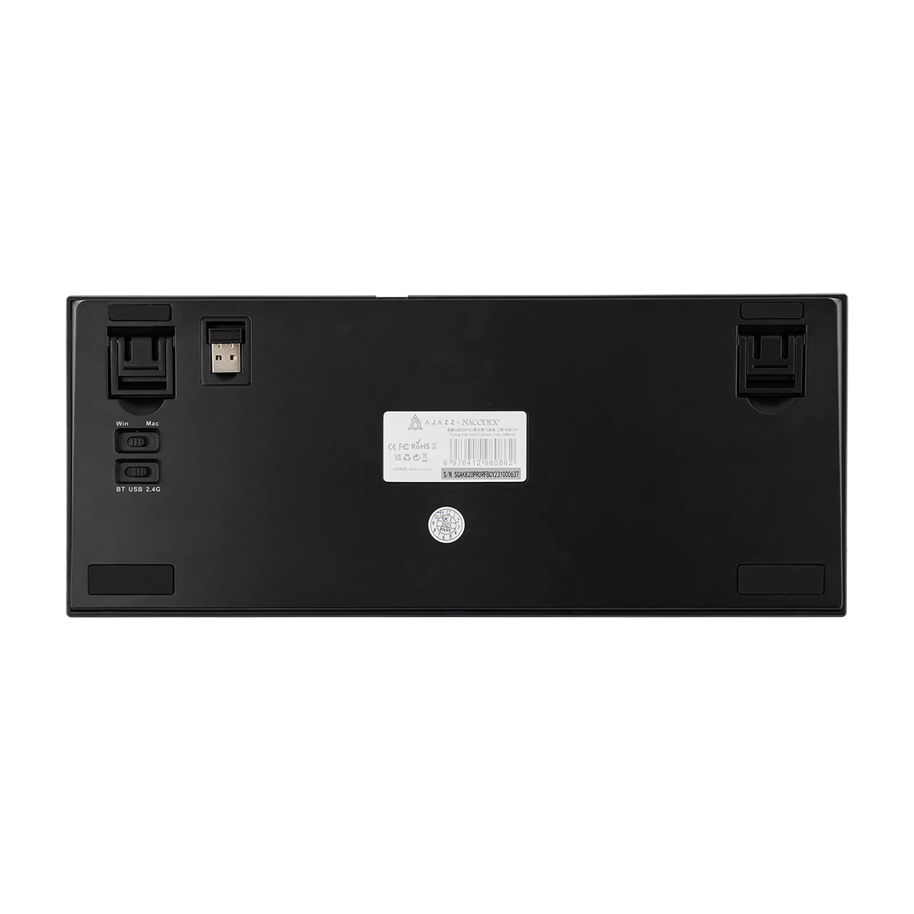 Клавиатура беспроводная AJAZZ AK820 PRO 75% Gift Switch Grey (2000160) - фото 8 Клавиатура беспроводная AJAZZ AK820 PRO 75% Gift Switch Grey (2000160) - фото 8