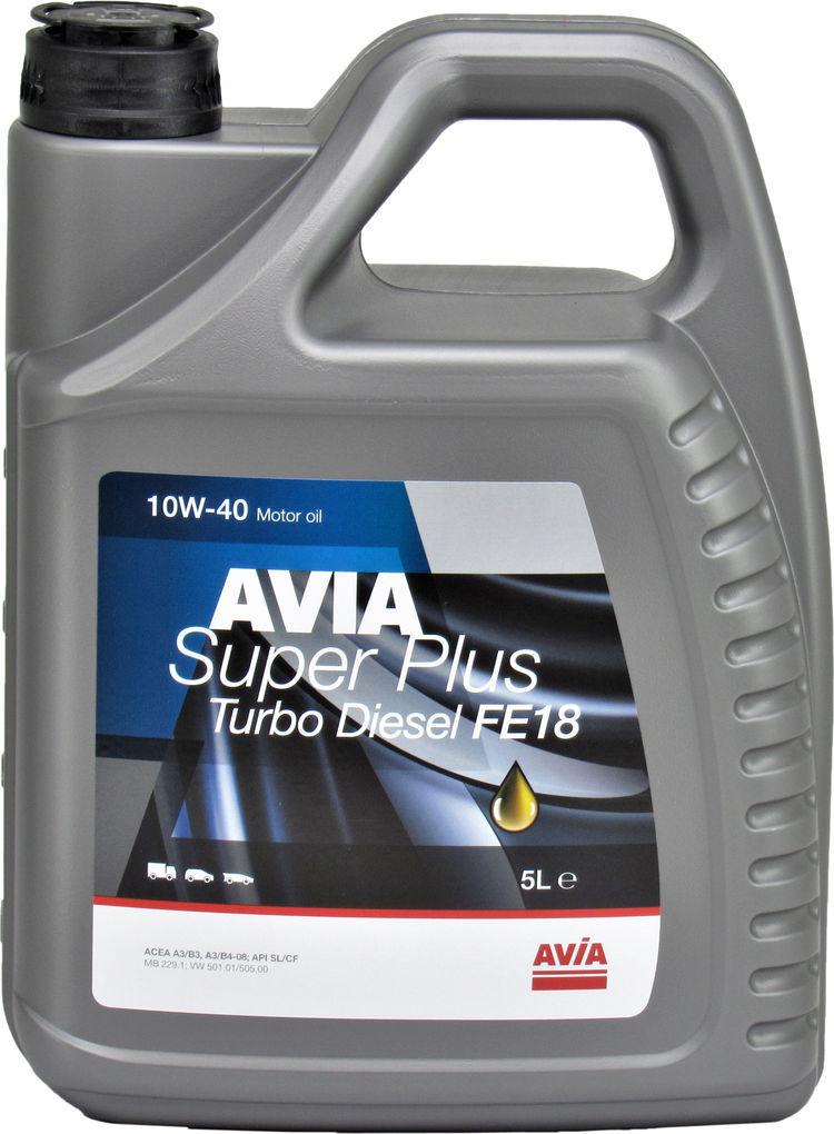 ᐉ Моторное масло Avia Super Plus Fe18 дизель 10W-40 5 л (1400427)