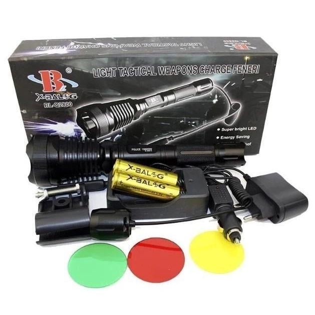 Фонарь Q2800-T6 18650х2 220 В (ws52485)