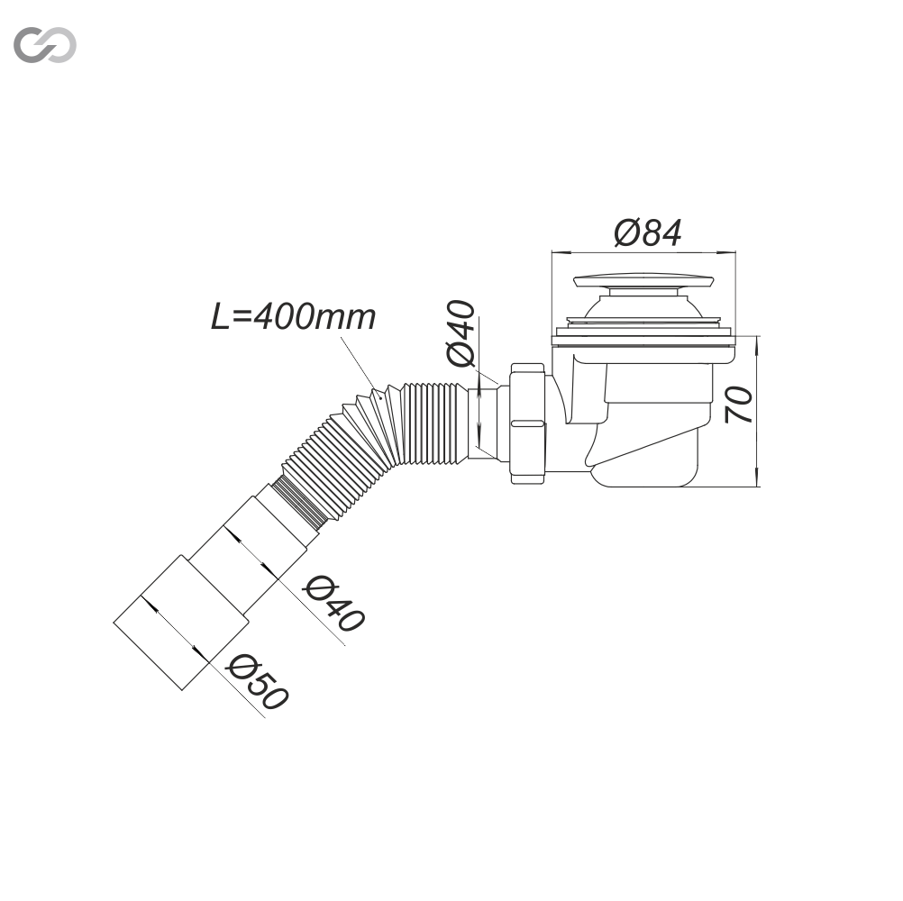 Сифон для душа D0230 (2513206486) - фото 3 Сифон для душа D0230 (2513206486) - фото 3