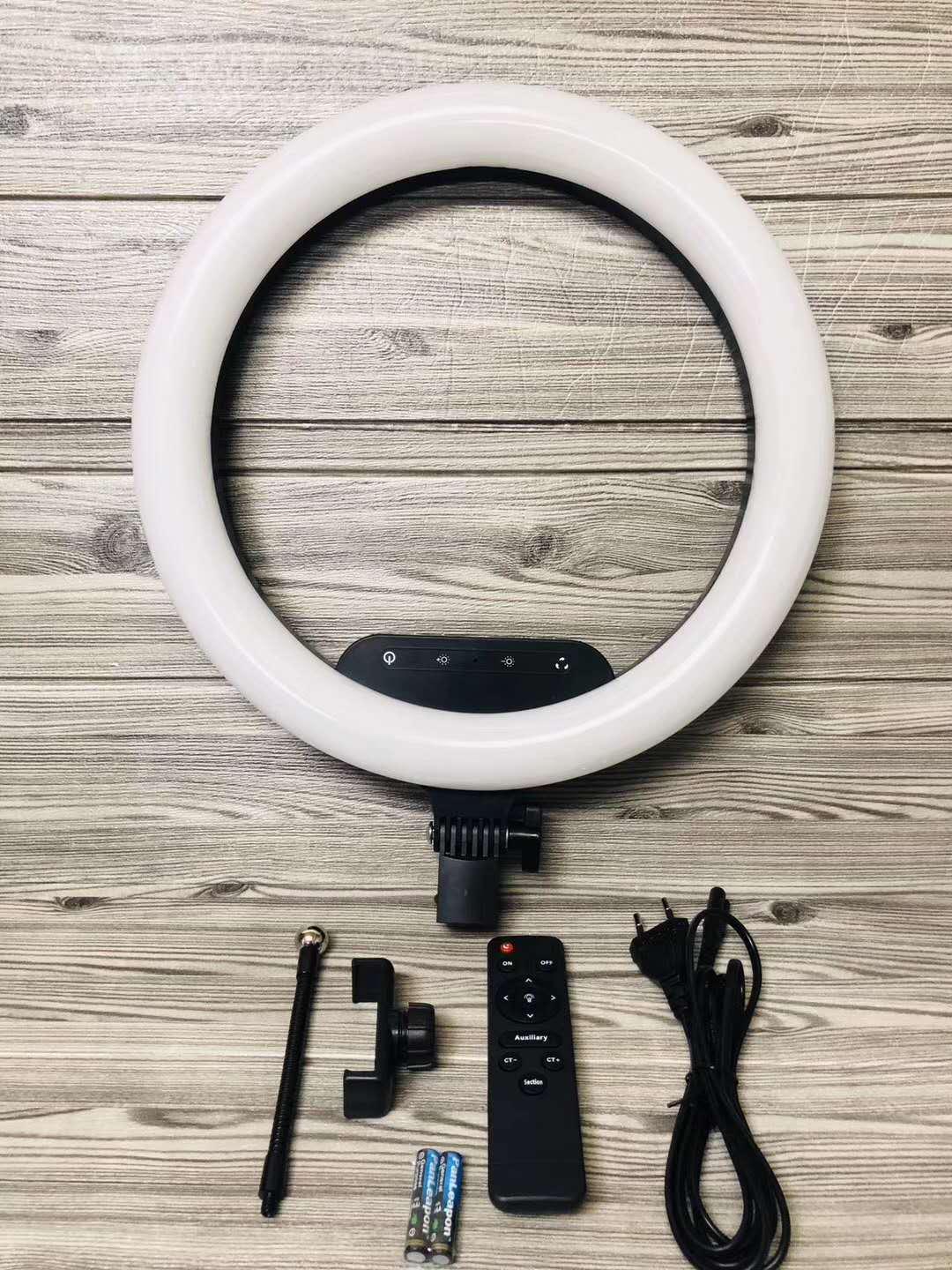 Кольцевая лампа Ring Lite LED AL-360 со штативом и пультом 220V 36 см - фото 4