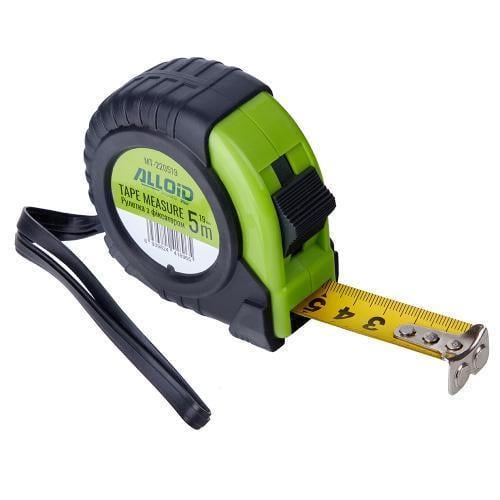 Рулетка Alloid Base с фиксатором 5 м/19 мм (MT-220519)