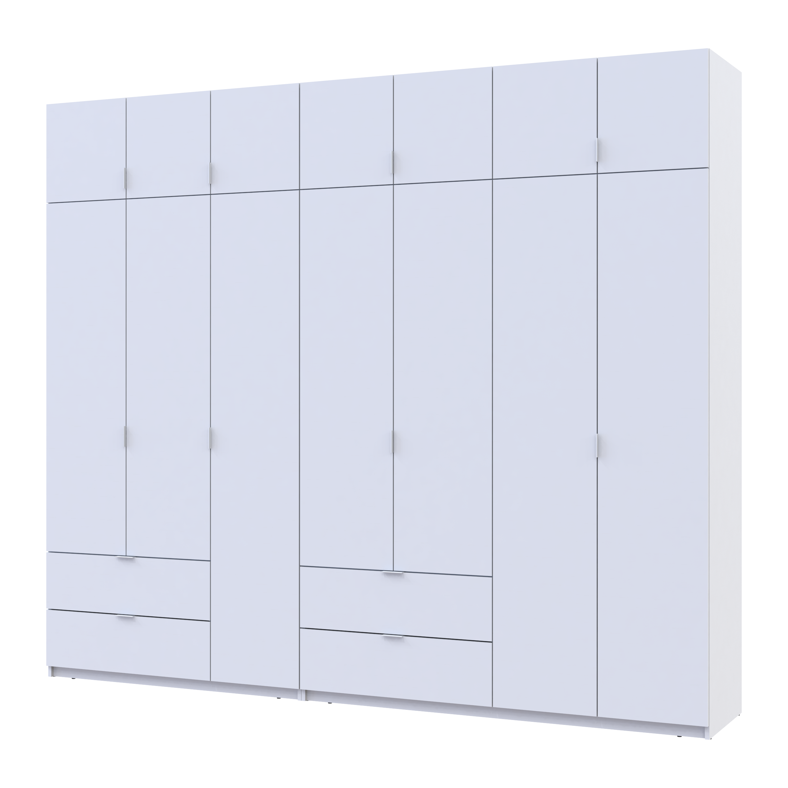 Комплект Лукас 3+4 ДСП 280х50х240 см Белый (42005118)