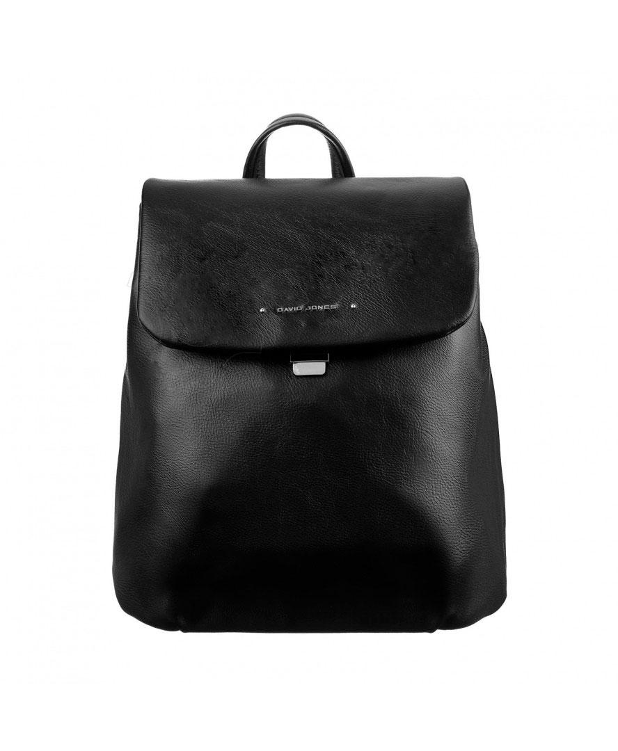 Женский городской рюкзак David Jones из экокожи Черный (6725-2)