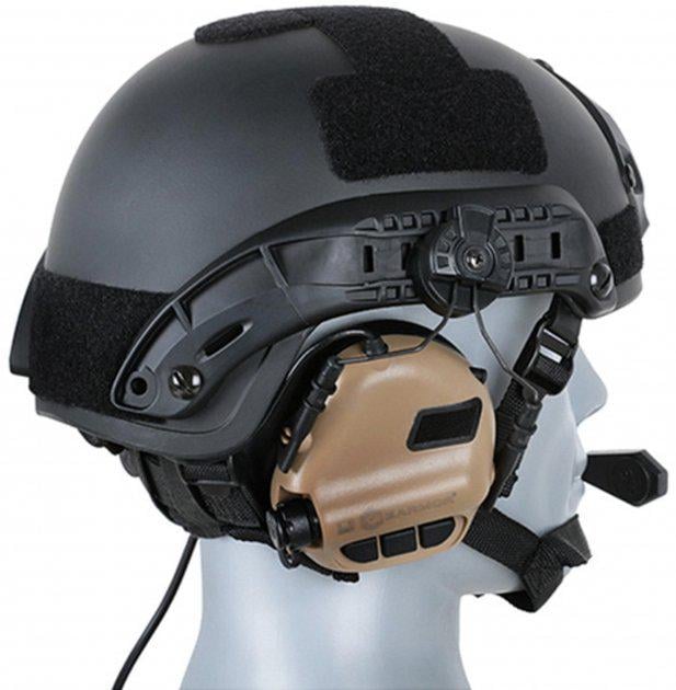 Наушники активные Earmor EM M32H Mod3 CB for Helmet-Mount Coyote Brown (12429847) - фото 2