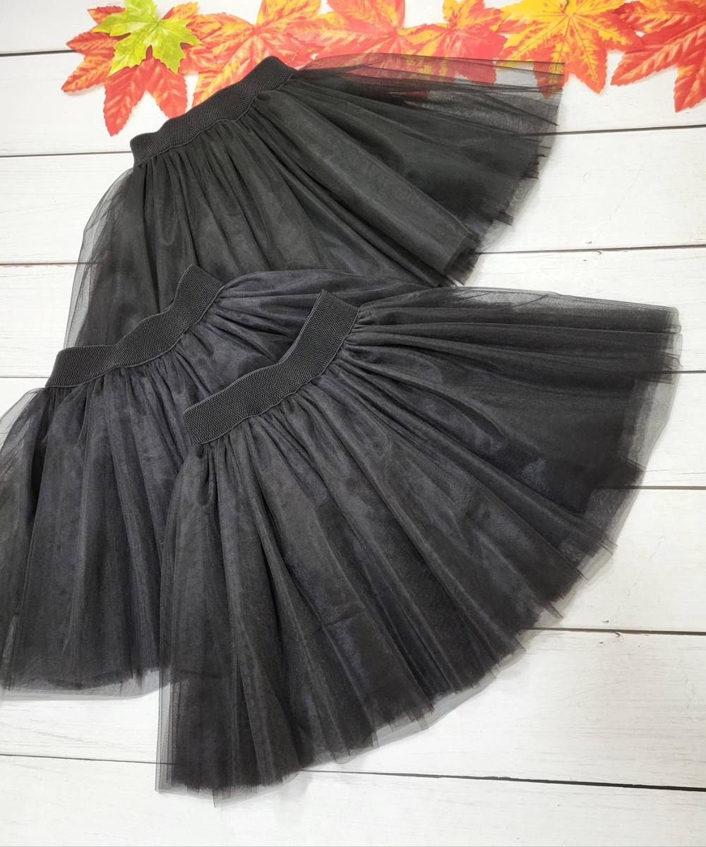 Юбка Пачка в школу для девочки 128 см Черный - фото 2