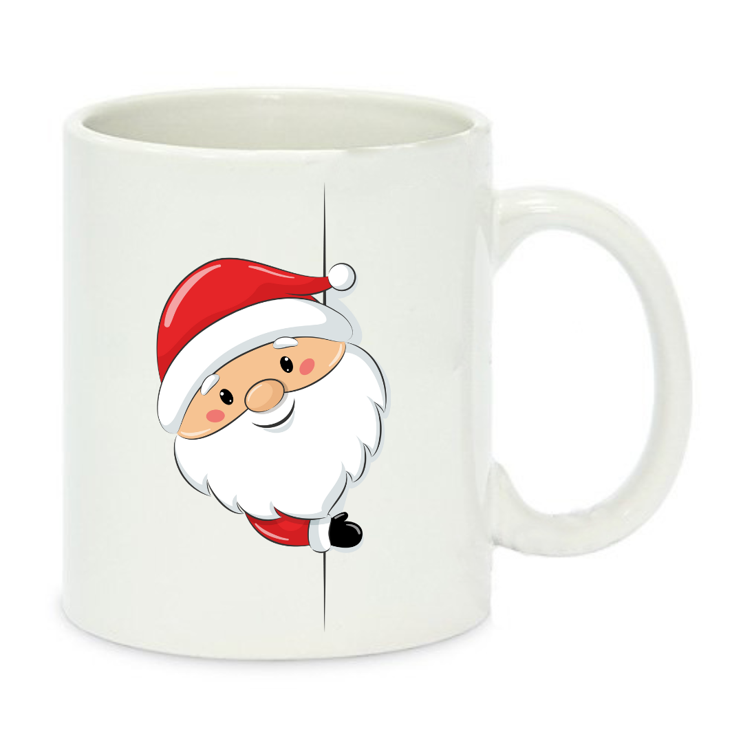 Чашка с принтом Санта 330 мл Белый (001292)