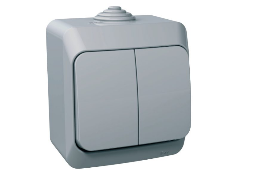 Вимикач Schneider IP44 Cedar Plus Сірий (16А) Вимикач Schneider IP44 Cedar Plus Сірий (16А)