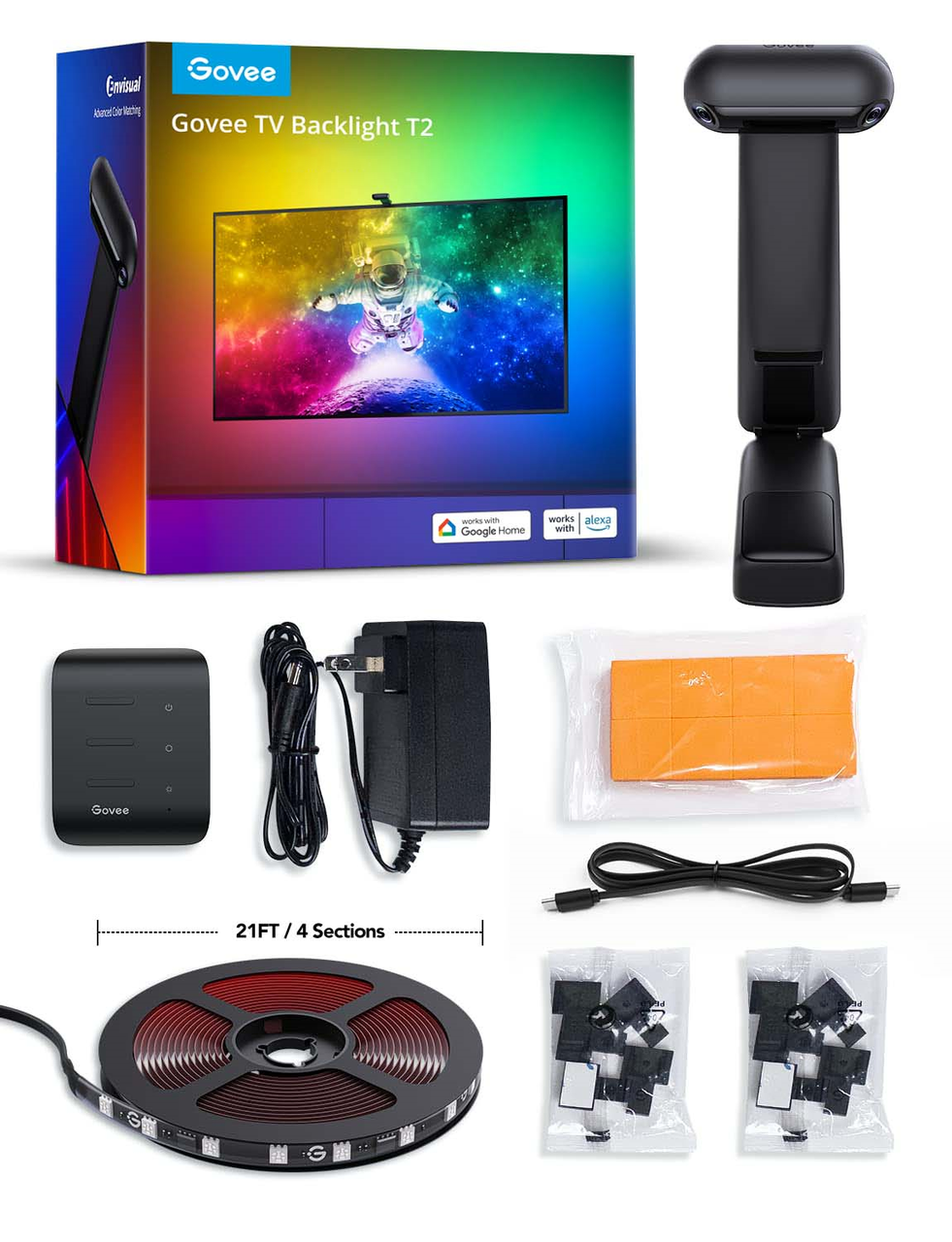 Набор адаптивной подсветки Govee Envisual DreamView T2 Ambilight для 55-65" (H605C)