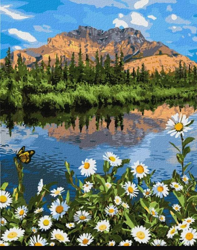 Картина по номерам Идейка Горный пейзаж 40х50 см (KHO2833)