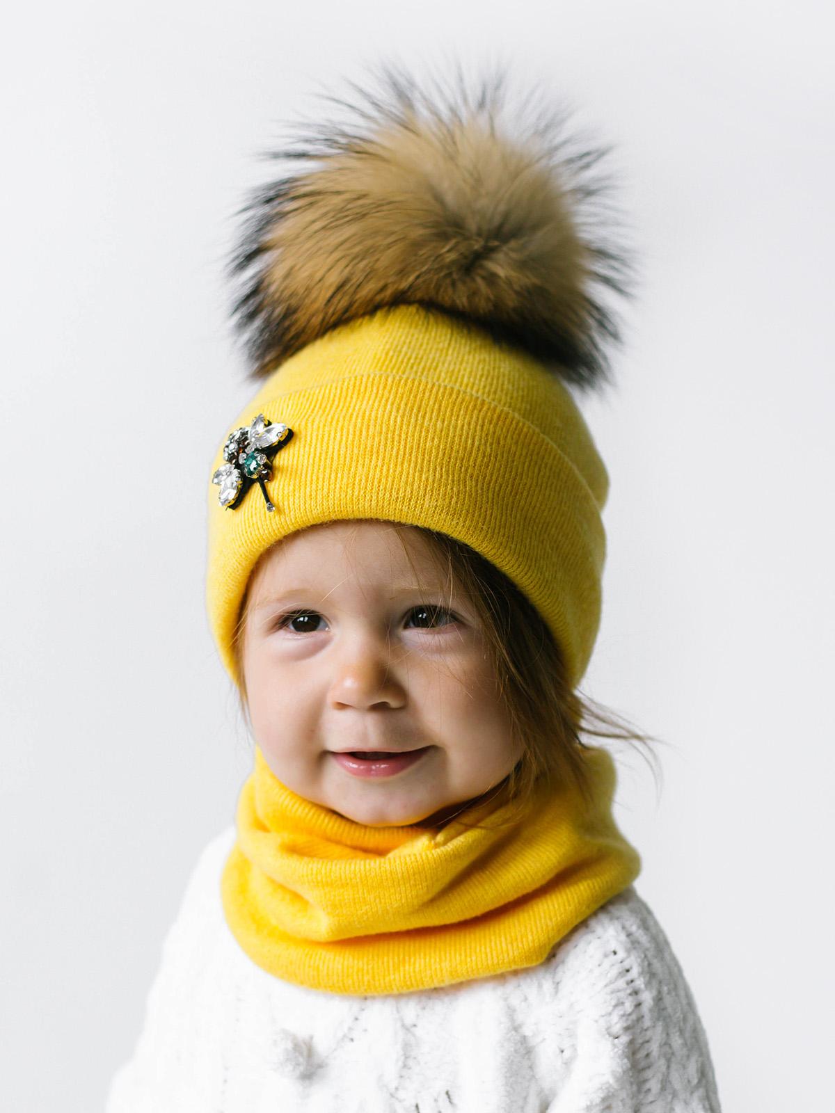 Шапка и снуд Дембохаус Сулико р. 46 Желтый