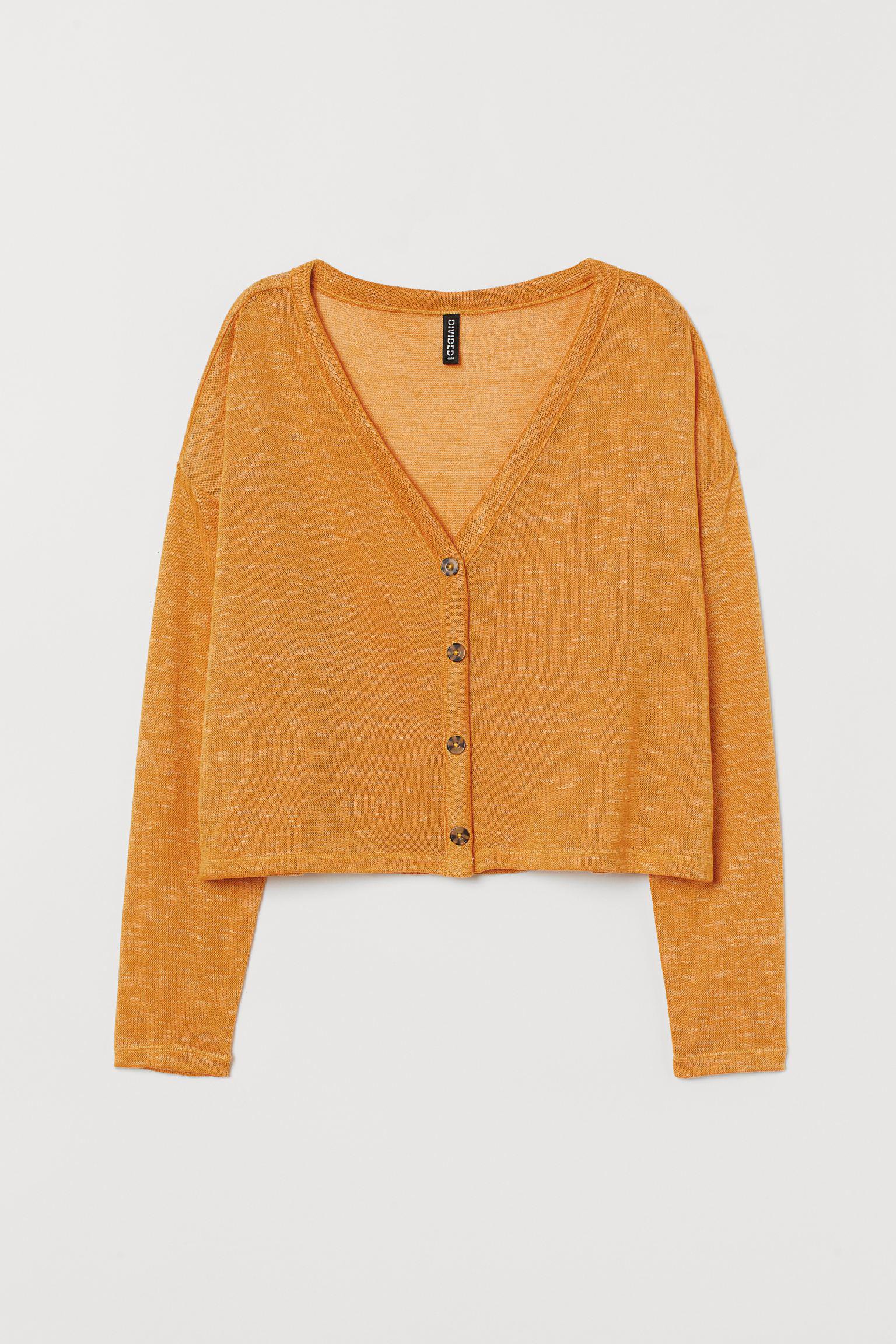 Кардиган H&M S Горчичный (23047374860)