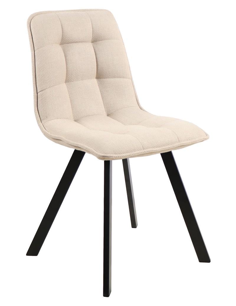 Стул для кухни Vetro Mebel M-70 металл/ткань Черный/Айвори (46591)