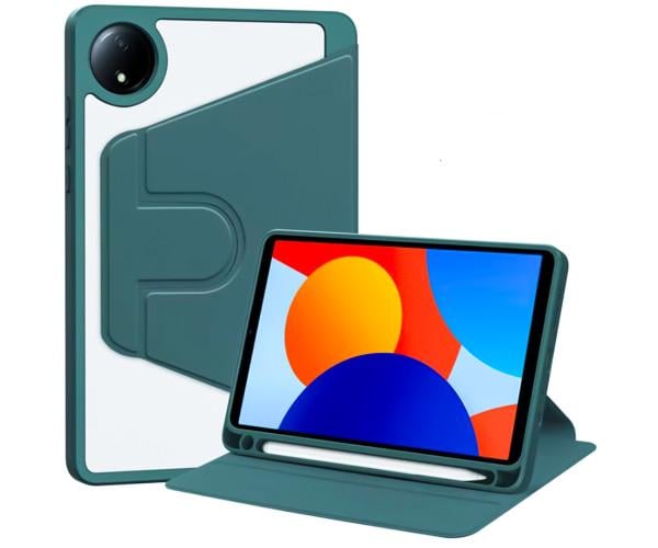 Чехол-книжка Glass Flip Stand 360 для Xiaomi Redmi Pad SE 8,7 Зеленый