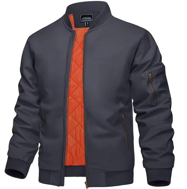 Куртка-бомбер мужская L Темно-серый (33387346)