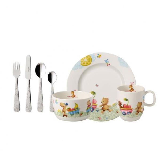 Детский набор посуды Hungry as a Bear Villeroy & Boch 7 пр. в подарочной упаковке (1486658435)