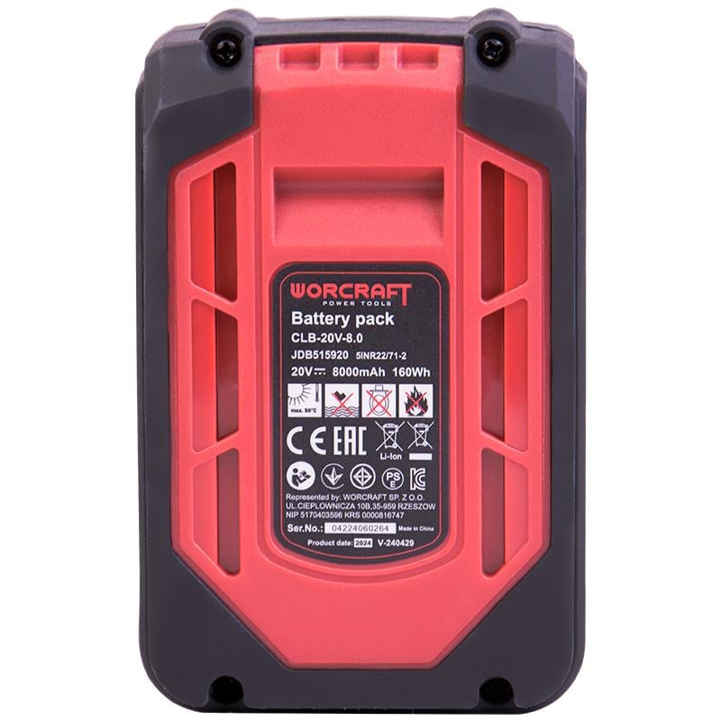 Акумуляторна батарея Worcraft CLB-20V-8,0 (13250) - фото 4