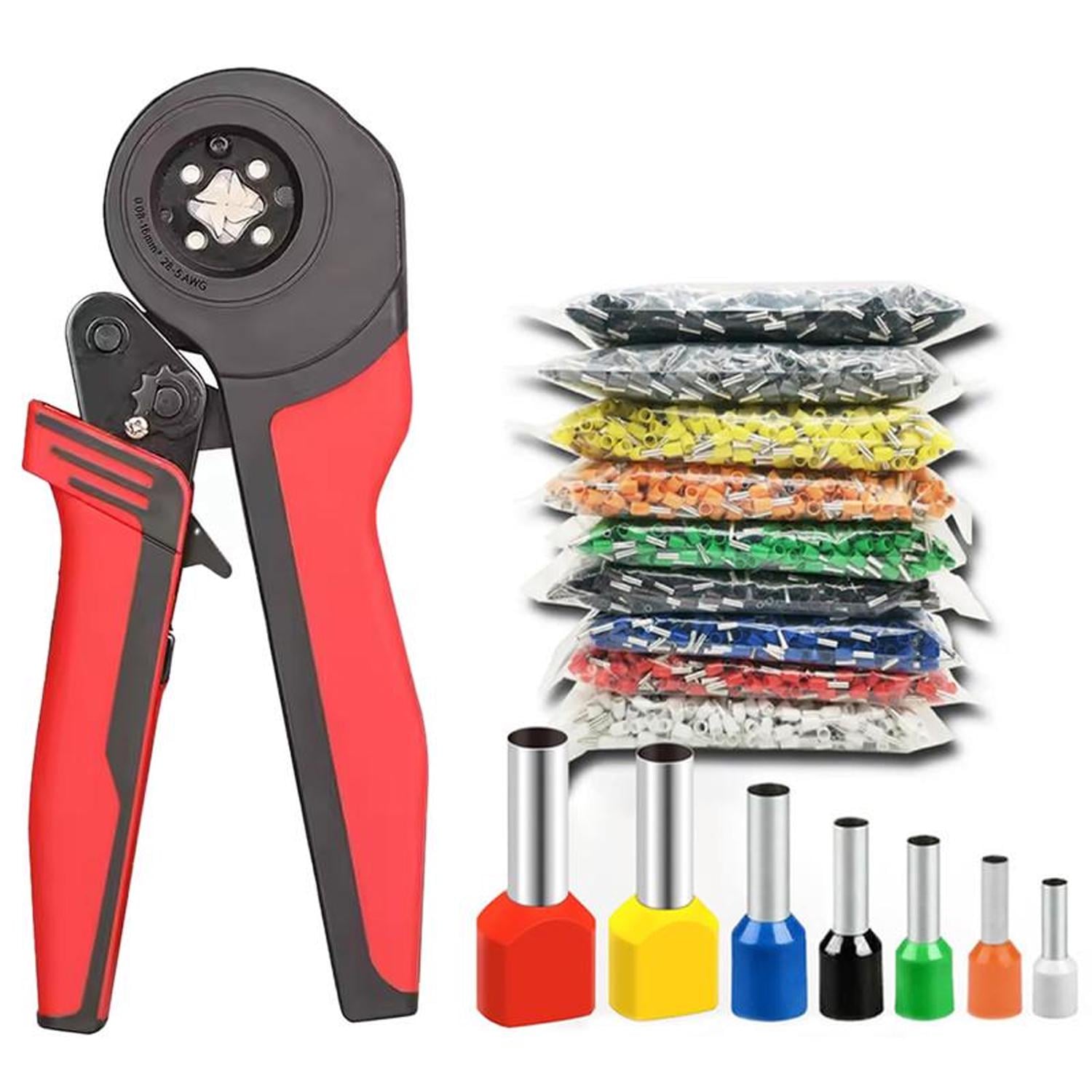 Комплект Tactix четырехгранный кримпер 0.08-16 мм кв с наконечниками 7 видов 1200 шт. (DART.E34)