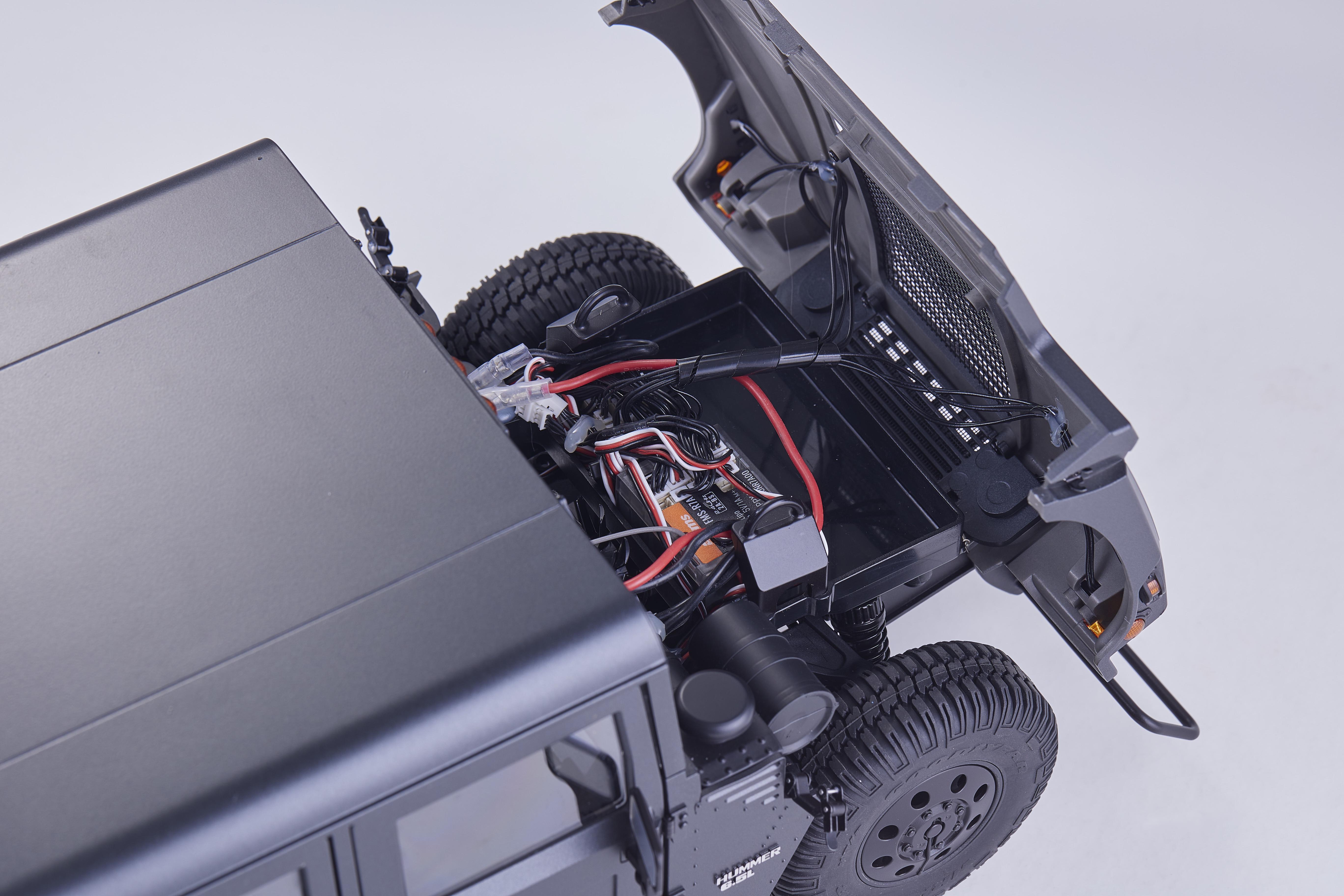 Машинка на радиоуправлении FMS 1:12 HUMMER RS Black - фото 29 Машинка на радиоуправлении FMS 1:12 HUMMER RS Black - фото 29