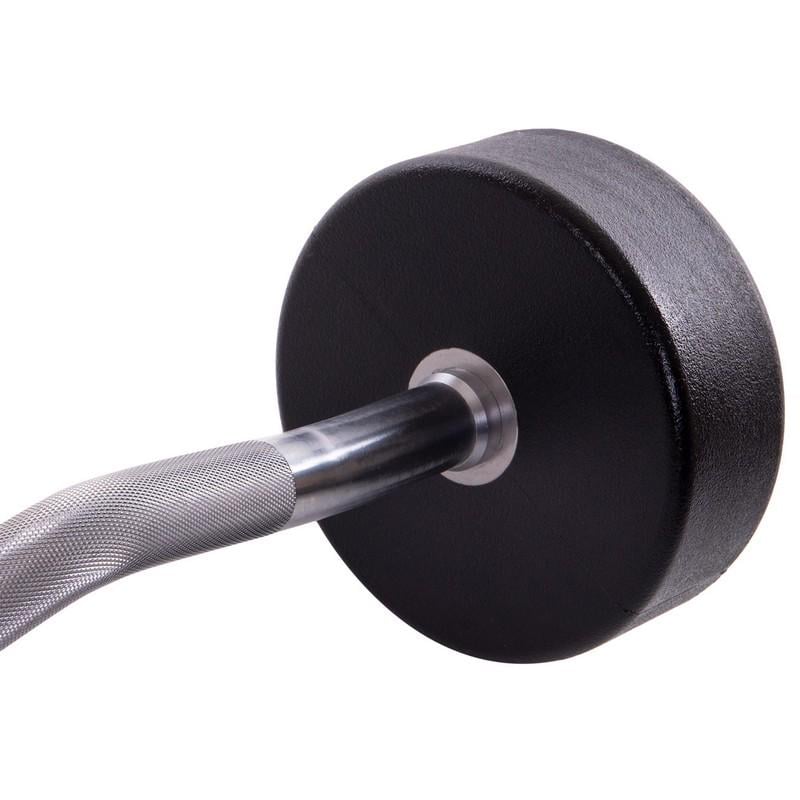 Штанга Zelart Urethane Barbell фиксированная изогнутая полиуретановая TA-2690-35 длина 110 см 35 кг (DR002582) - фото 4