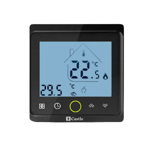 Терморегулятор Castle с функцией Wi-Fi серия AC603H Черный Терморегулятор Castle с функцией Wi-Fi серия AC603H Черный