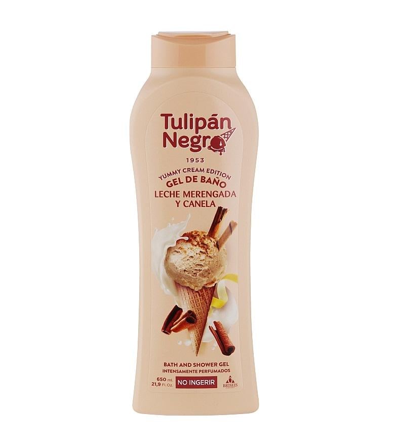 Гель для душа Tulipan Negro Yummy Cream Молочное безе 650 мл (8410751094418)