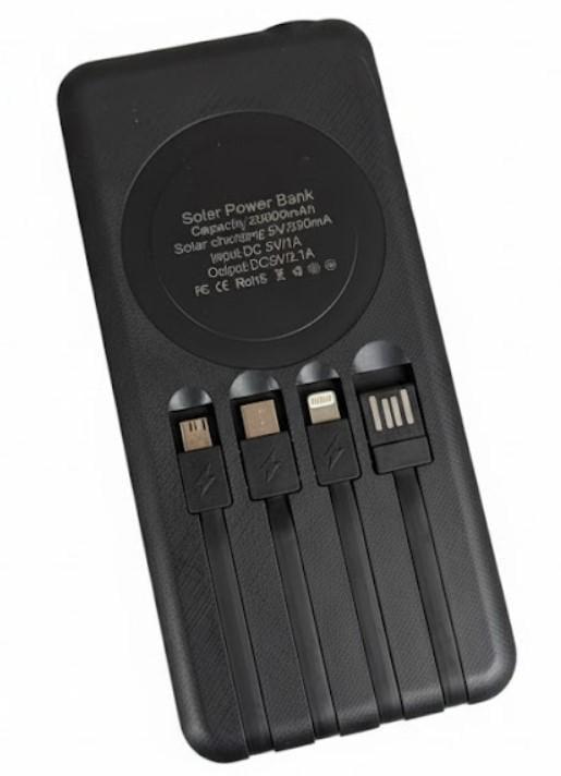 Повербанк универсальный Li-ion USB Type-C Lightning с фонарем и кабелями 50000 mAh (2104618801)