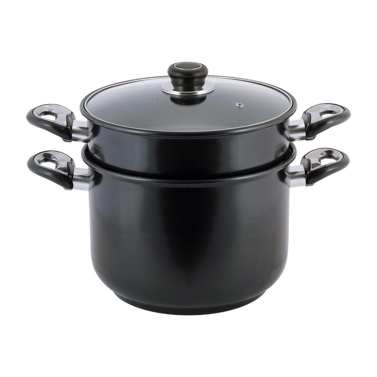 Пароварка Kamille Vizo из углеродистой стали одноуровневая 24 см (5825)