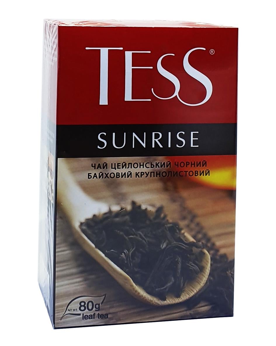 Чай черный Tess Sunrise крупнолистовой 80 г (726)