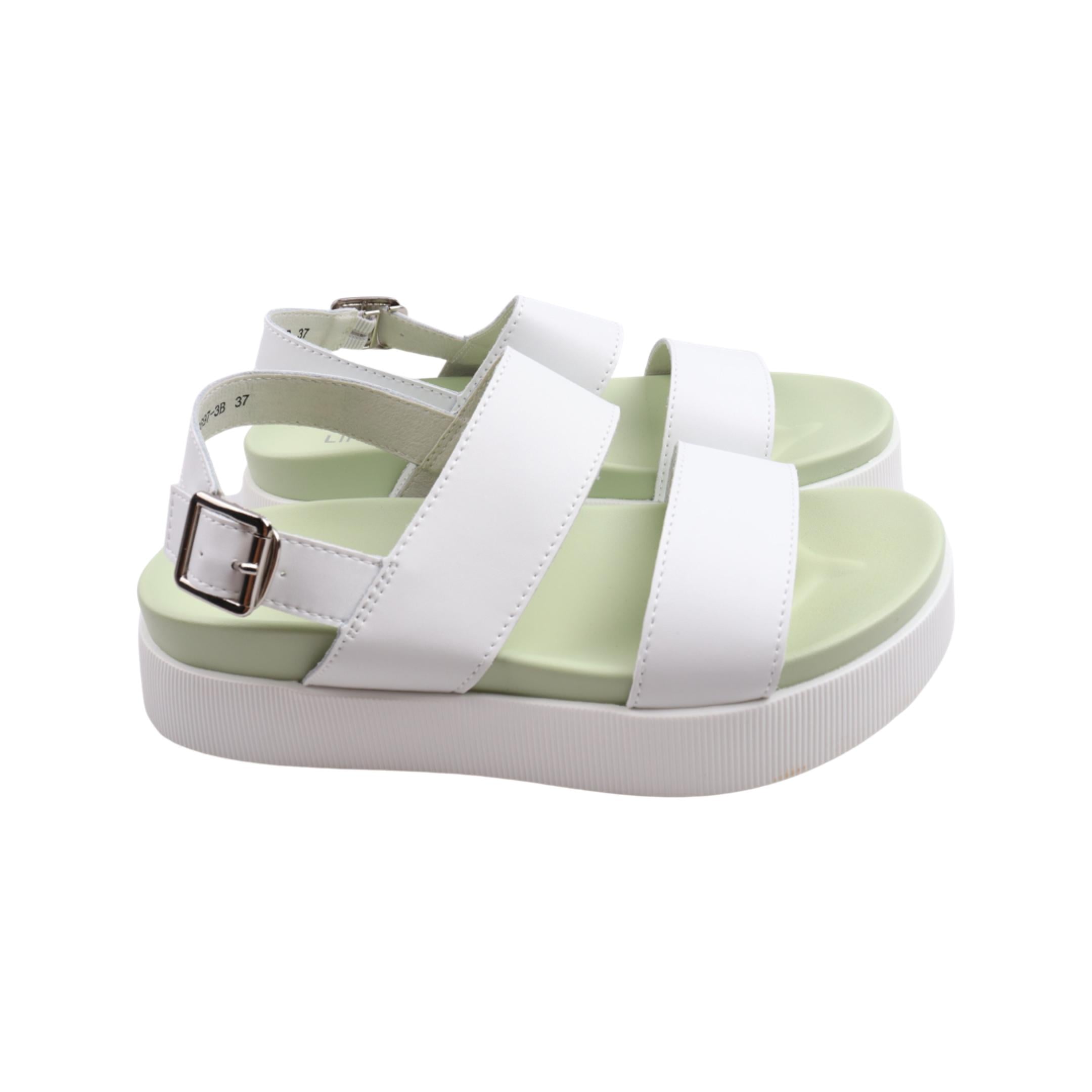 Босоножки женские Li Fexpert из кожи р. 38 Белый (1191-23LBC)