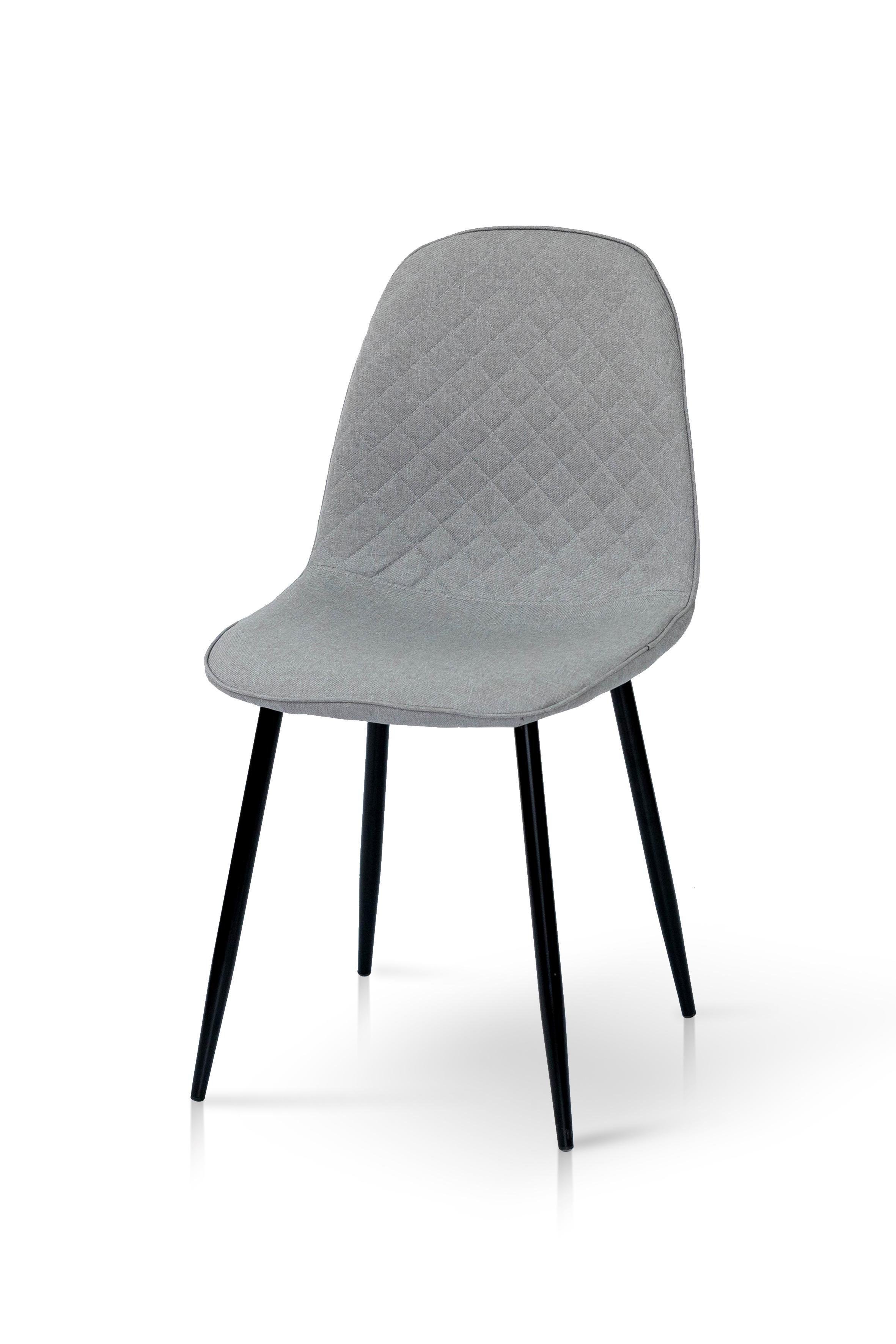 Стілець для кухні та вітальні ГРЕЙС Марс 430х860х490 мм Чорний/Сірий (GAА0056397)