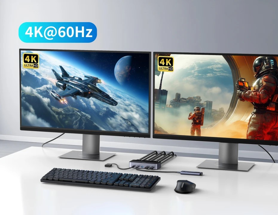 Коммутатор UGREEN HDMI-HDMI с поддержкой HDR 3D для 2 ПК Black (55455) - фото 11