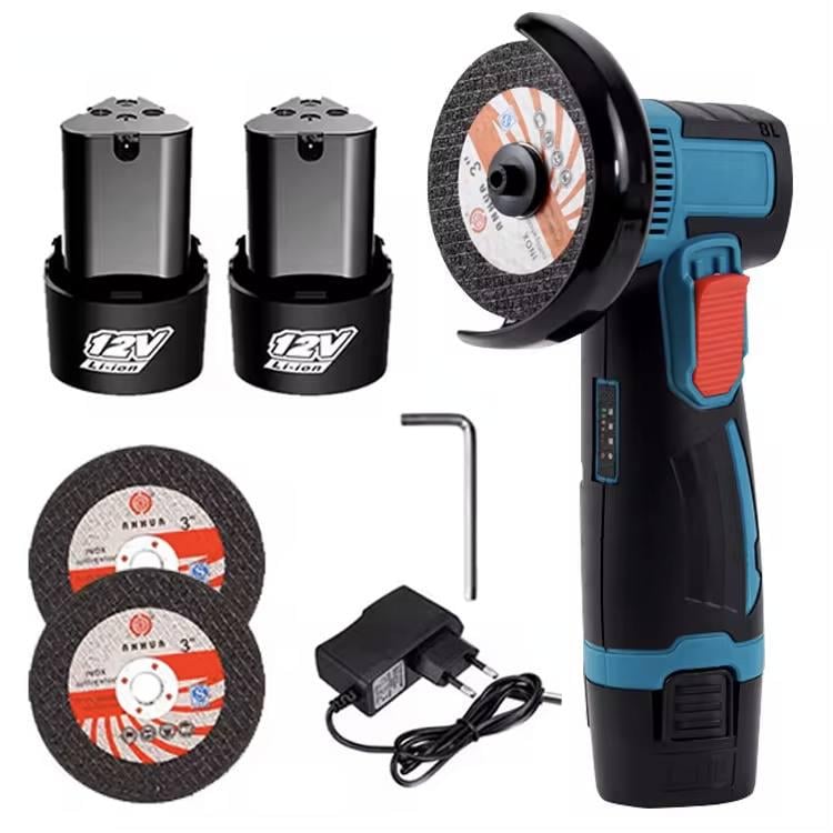 Болгарка аккумуляторная 12V с 2 аккумуляторами и дисками 75 мм (b9804b36) Болгарка аккумуляторная 12V с 2 аккумуляторами и дисками 75 мм (b9804b36)