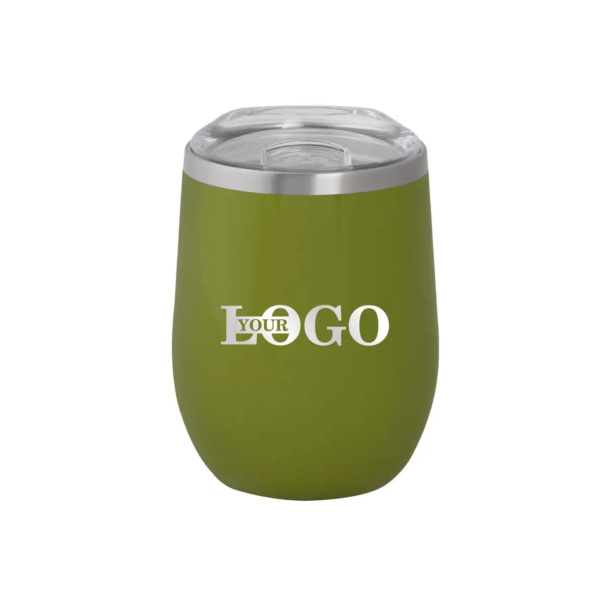 Термочашка с логотипом 350 мл Оливковый (8-6-5119258)