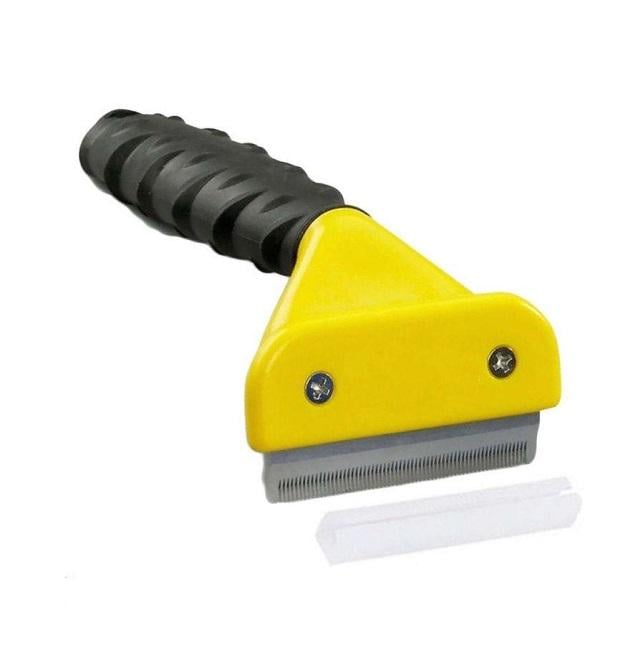 Щітка для вичісування котів deShedding Tool Fubnimroat лезо 4,5 см Жовтий (04823608)