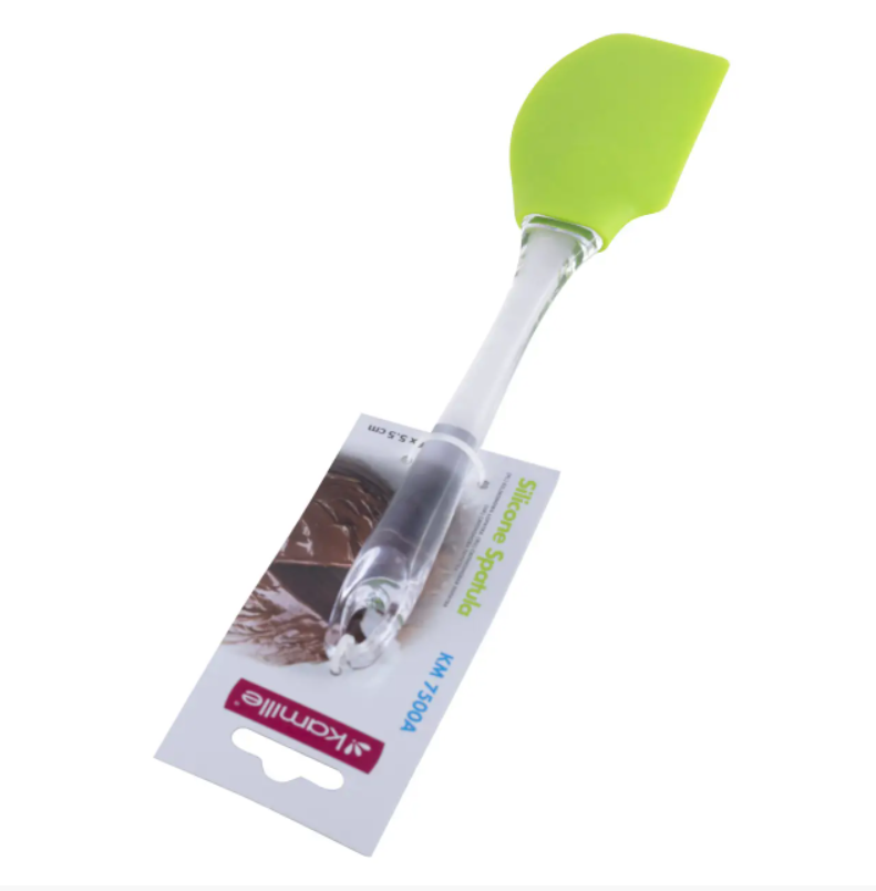 Лопатка силіконова Kamille KM-7500A 26х5,5 см Зелений (NA001862)