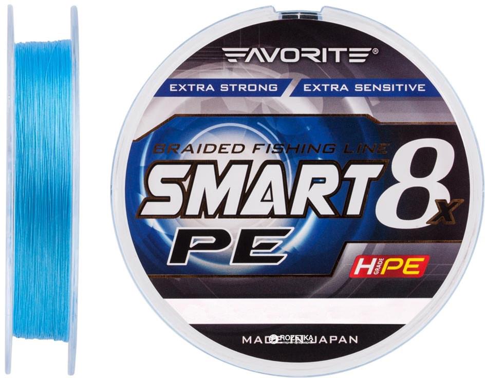 Шнур Favorite Smart PE 8x 150 м 0,171 мм 8,7 кг Голубой (16931073) - фото 1 Шнур Favorite Smart PE 8x 150 м 0,171 мм 8,7 кг Голубой (16931073) - фото 1