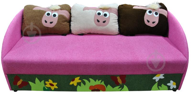 Детский диванчик Ribeka Мульти 4 Малиновый (16M04)