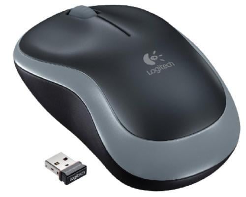 Мышь Logitech M185 USB беспроводная оптическая 1000 dpi 3 кнопки 1xAA Grey/Black (910-002235)