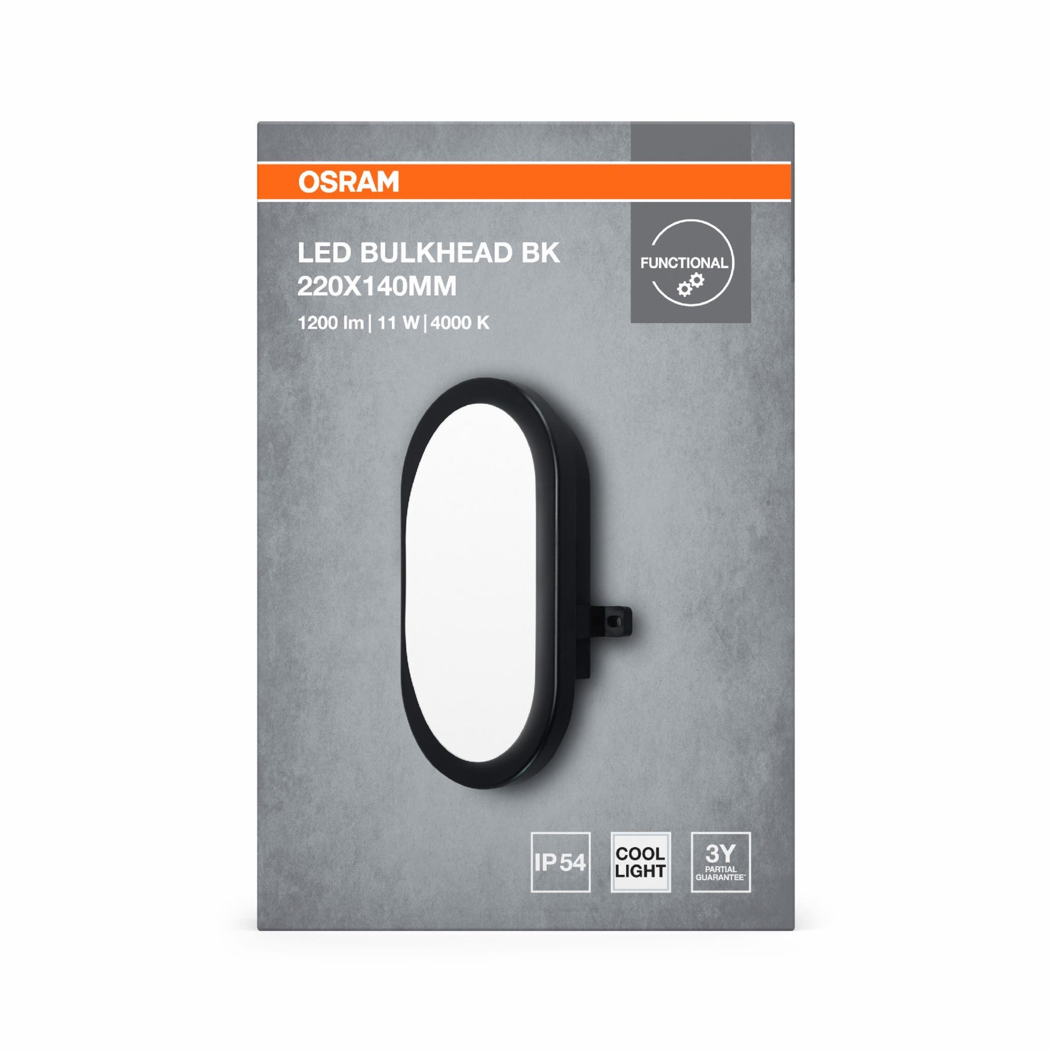 Светильник уличный Osram LED BULKHEAD LED 11W 230V 840lm 4000K IP54 216х79х143 мм (4099854428630) - фото 9