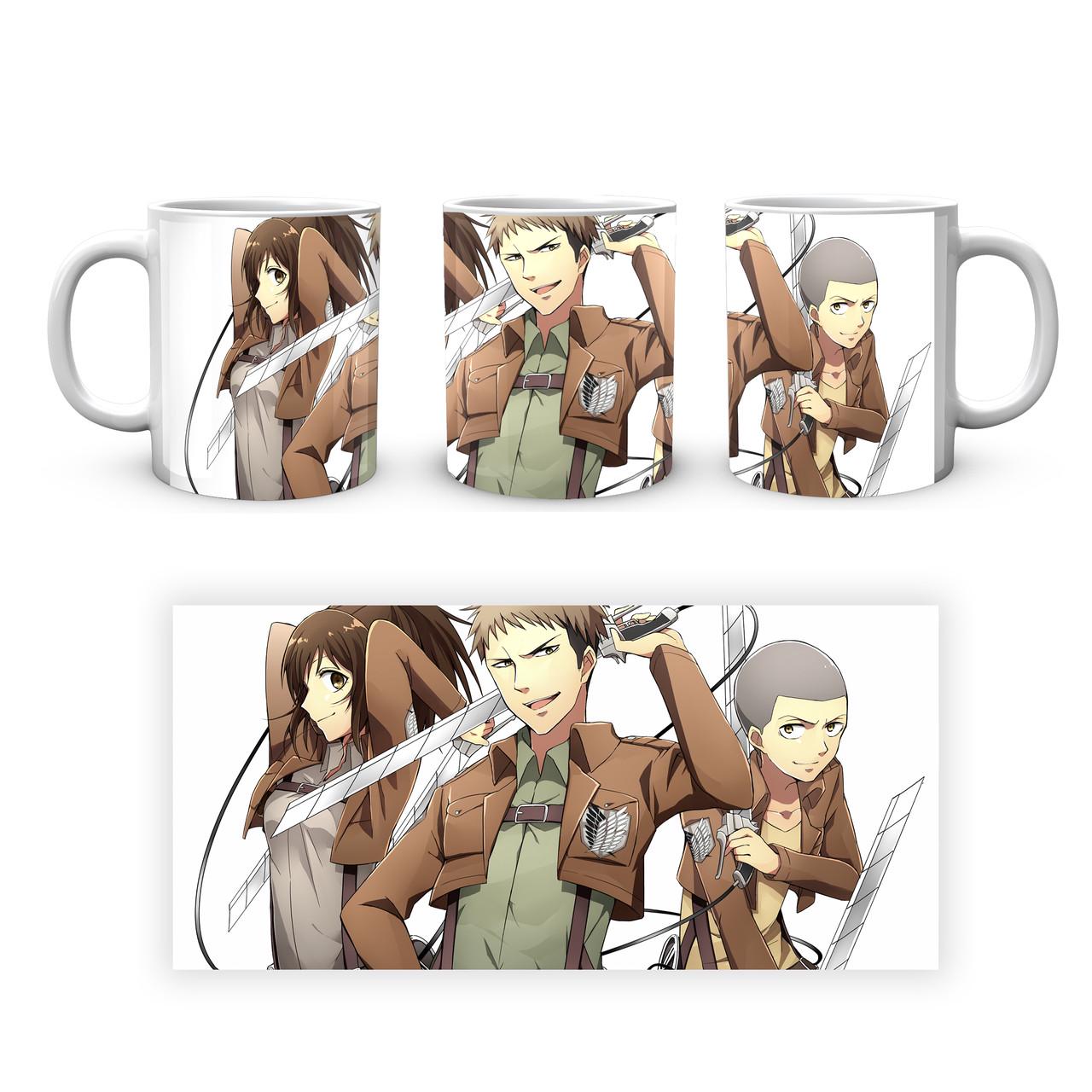 Чашка Geekland Attack on Titan Саша Жан Конни 330 мл (AOT 002.24) - фото 2