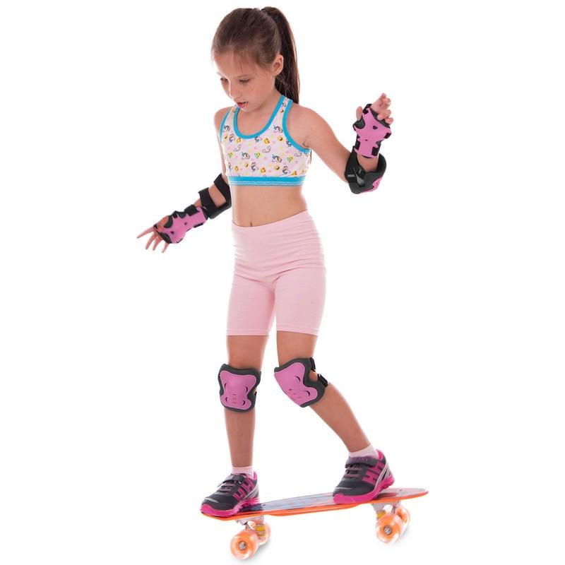 Комплект защиты Zelart Record SK-6328BKP M Черный/Розовый (DR011437) - фото 10 Комплект защиты Zelart Record SK-6328BKP M Черный/Розовый (DR011437) - фото 10