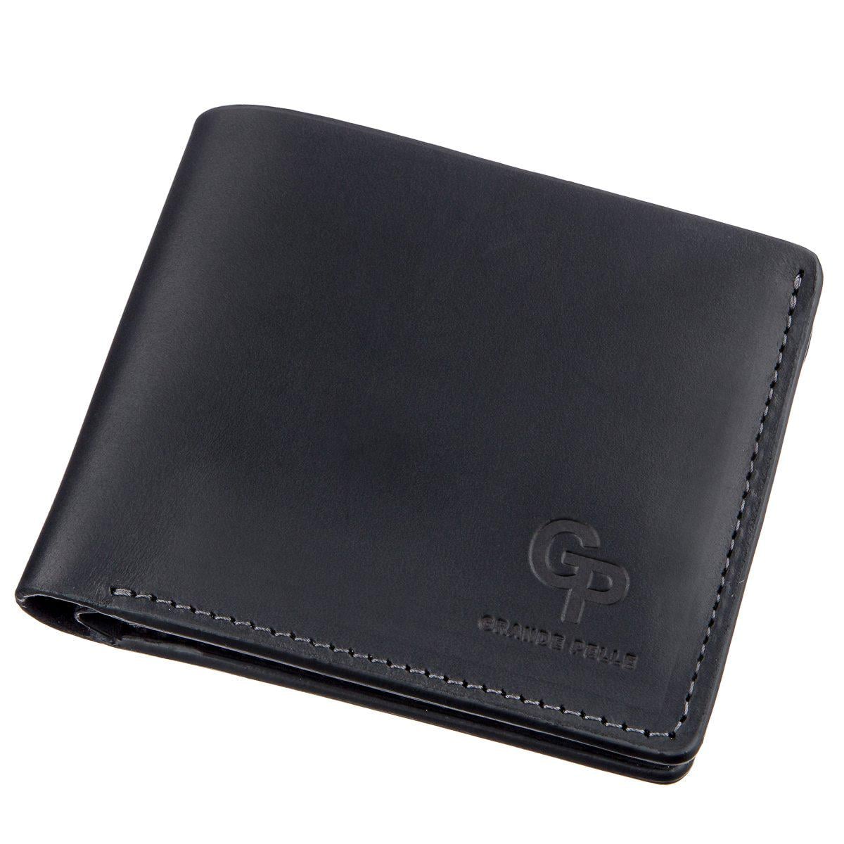 Портмоне унисекс Grande Pelle 11206 на магните Черный