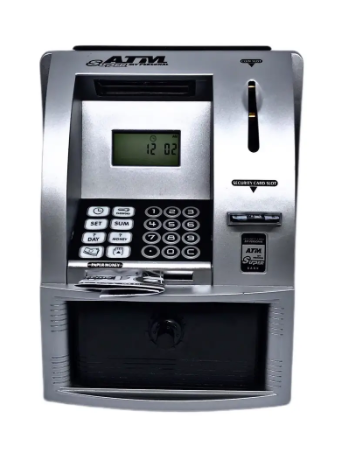 Скарбничка електронна Банкомат АТМ зі звуковими ефектами та кодовим замком (23389886)