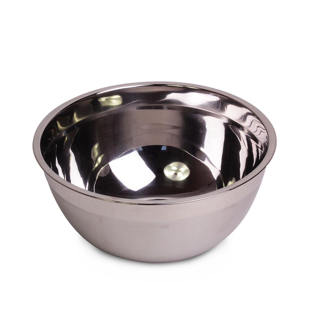 Миска круглая Kamille KM-4318 из нержавеющей стали 22 см Стальной (150-84-4318)