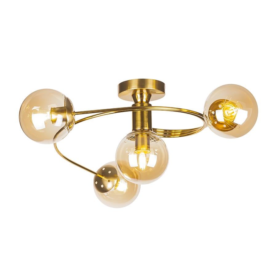 Люстра 761LX04-4 BRZ+BR Бронзовий/Коричневий (LVS5161) - фото 2 Люстра 761LX04-4 BRZ+BR Бронзовий/Коричневий (LVS5161) - фото 2