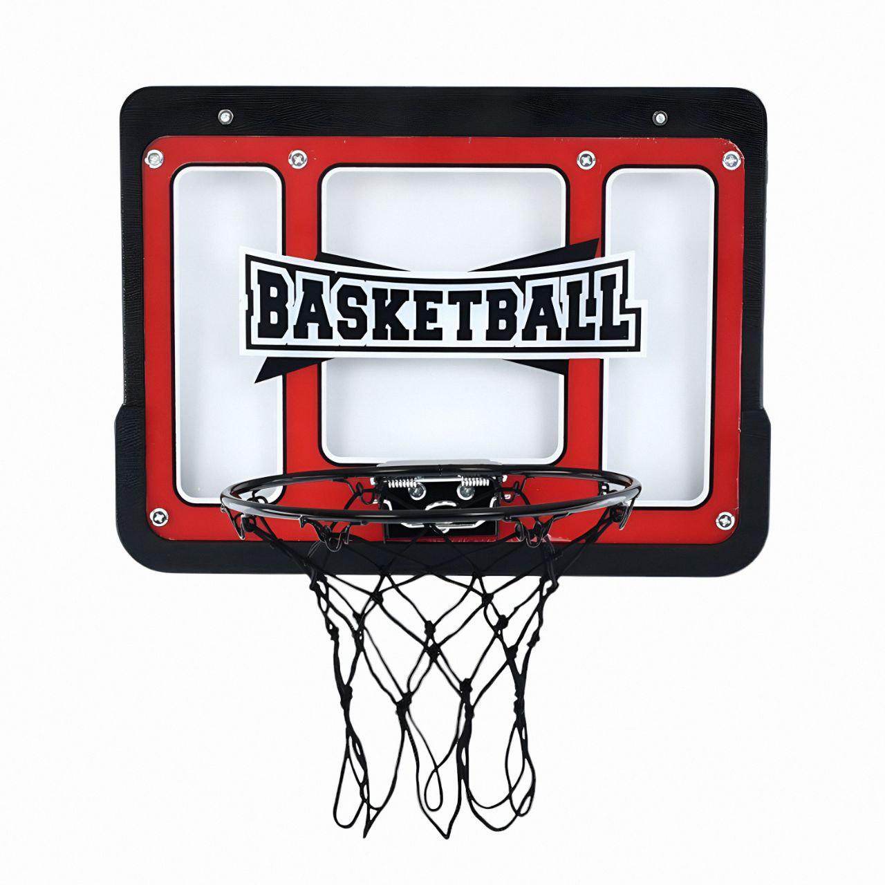 Баскетбольне кільце MR 1520 з металевим кільцем 25 см/пластиковим щитом/гумовим м’ячем 12 см та насосом (27159192)