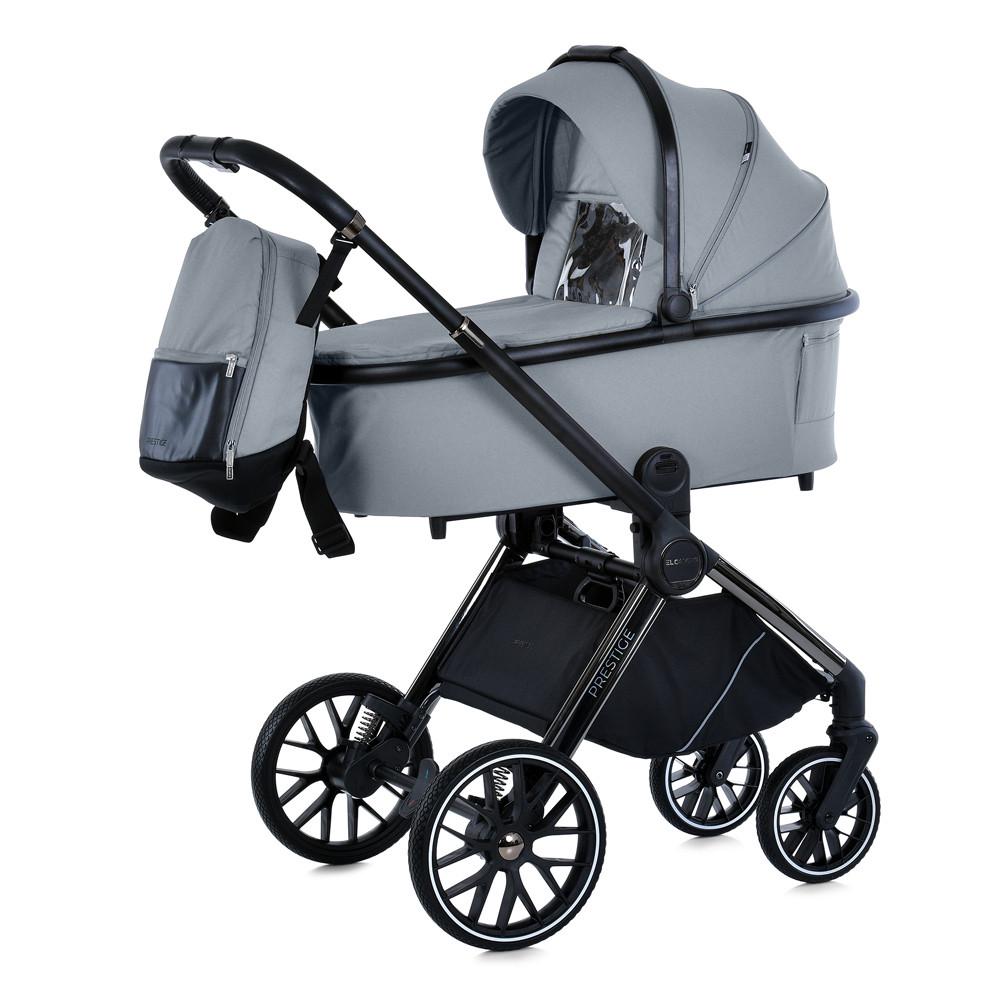 Коляска универсальная 2в1 El Camino PRESTIGE Frost Gray Люлька/прогулочный блок/сумка/дождевики/москитная сетка Светло-серый (ME 1124-2) Коляска универсальная 2в1 El Camino PRESTIGE Frost Gray Люлька/прогулочный блок/сумка/дождевики/москитная сетка Светло-серый (ME 1124-2)