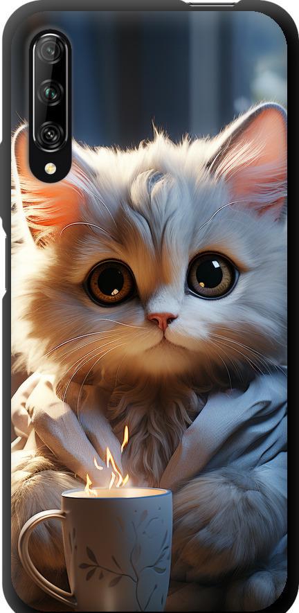 Чехол на Huawei P Smart Pro White cat (5646b-1906-42517)
