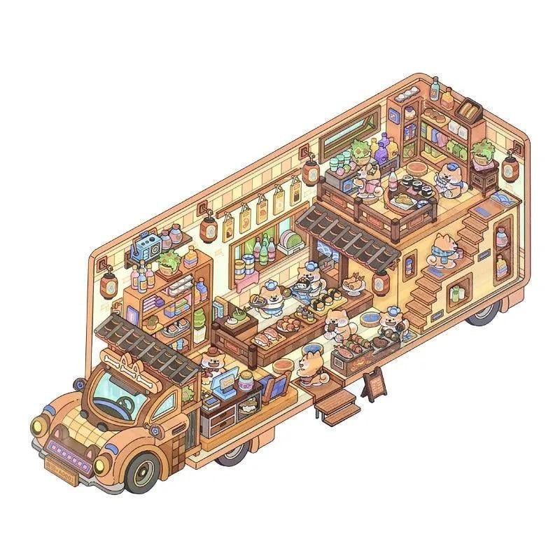 Румбокс-наклейки Shiba Inu Snack RV (Арт2549)